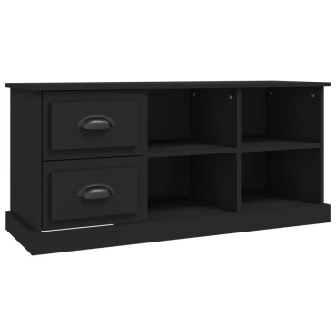 vidaXL Έπιπλο Τηλεόρασης Μαύρο 102x35,5x47,5cm Επεξεργασμένο Ξύλο
