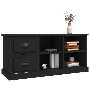 vidaXL Έπιπλο Τηλεόρασης Μαύρο 102x35,5x47,5cm Επεξεργασμένο Ξύλο