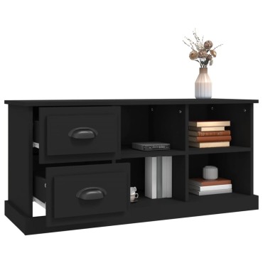 vidaXL Έπιπλο Τηλεόρασης Μαύρο 102x35,5x47,5cm Επεξεργασμένο Ξύλο