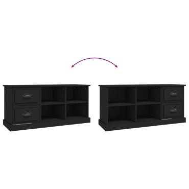 vidaXL Έπιπλο Τηλεόρασης Μαύρο 102x35,5x47,5cm Επεξεργασμένο Ξύλο