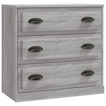 vidaXL Μπουφές Γκρι Sonoma 70x35,5x67,5cm από Επεξεργασμένο Ξύλο 1 τεμ.