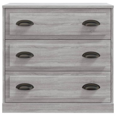 vidaXL Μπουφές Γκρι Sonoma 70x35,5x67,5cm από Επεξεργασμένο Ξύλο 1 τεμ.