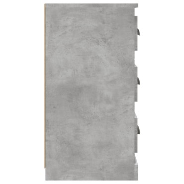 vidaXL Μπουφές Γκρι Σκυροδέματος 70x35,5x67,5cm Επεξεργασμένο Ξύλο 1 τεμ.