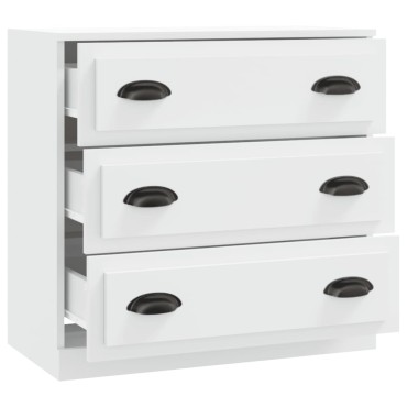 vidaXL Ντουλάπι Λευκό 70x35,5x67,5cm από Επεξεργασμένο Ξύλο 1 τεμ.
