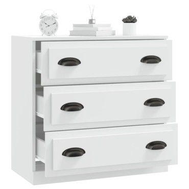 vidaXL Ντουλάπι Λευκό 70x35,5x67,5cm από Επεξεργασμένο Ξύλο 1 τεμ.