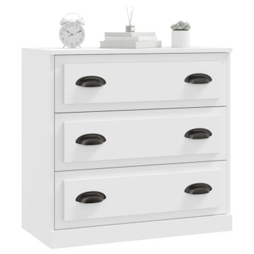 vidaXL Ντουλάπι Λευκό 70x35,5x67,5cm από Επεξεργασμένο Ξύλο 1 τεμ.