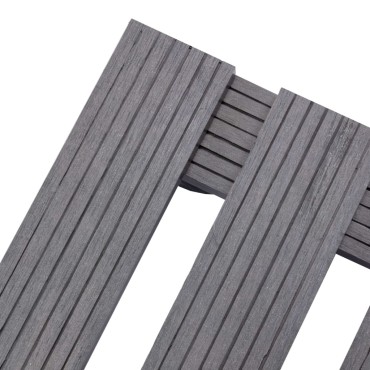 vidaXL Βάσεις για Γλάστρες με Ρόδες 4 τεμ. Γκρι 30x30x7,5 εκ. από WPC