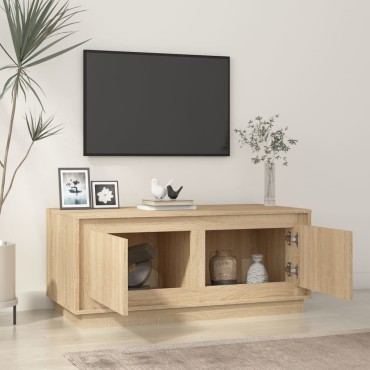 vidaXL Τραπεζάκι Σαλονιού Sonoma Δρυς 102x50x44cm Επεξεργασμένο Ξύλο 1 τεμ.