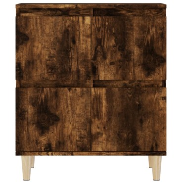 vidaXL Ντουλάπια 3 τεμ. Καπνιστή Δρυς 60x35x70cm Επεξεργασμένο Ξύλο