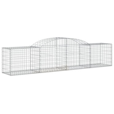 vidaXL Συρματοκιβώτιο Τοξωτό 300x50x60/80εκ. από Γαλβανισμένο Χάλυβα