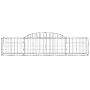 vidaXL Συρματοκιβώτιο Τοξωτό 300x50x60/80εκ. από Γαλβανισμένο Χάλυβα