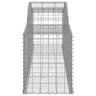 vidaXL Συρματοκιβώτιο Τοξωτό 300x50x60/80εκ. από Γαλβανισμένο Χάλυβα