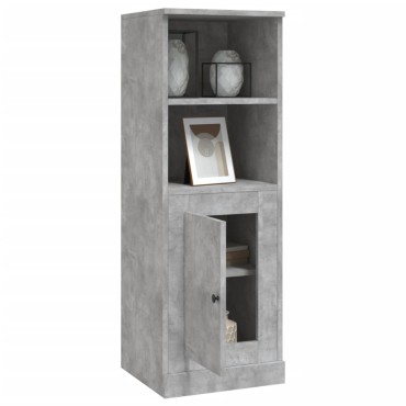 vidaXL Ντουλάπι Γκρι Σκυροδέματος 36x35,5x103,5cm Επεξεργασμένο Ξύλο 1 τεμ.