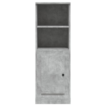 vidaXL Ντουλάπι Γκρι Σκυροδέματος 36x35,5x103,5cm Επεξεργασμένο Ξύλο 1 τεμ.