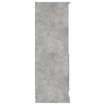 vidaXL Ντουλάπι Γκρι Σκυροδέματος 36x35,5x103,5cm Επεξεργασμένο Ξύλο 1 τεμ.