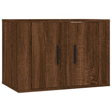 vidaXL Έπιπλο Τηλεόρασης Επιτοίχιο Καφέ Δρυς 57x34,5x40cm
