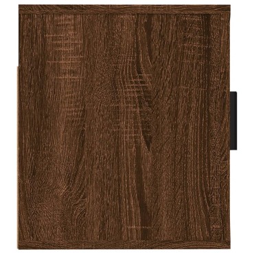 vidaXL Έπιπλο Τηλεόρασης Επιτοίχιο Καφέ Δρυς 57x34,5x40cm