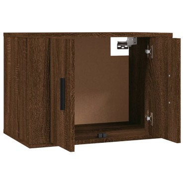 vidaXL Έπιπλο Τηλεόρασης Επιτοίχιο Καφέ Δρυς 57x34,5x40cm