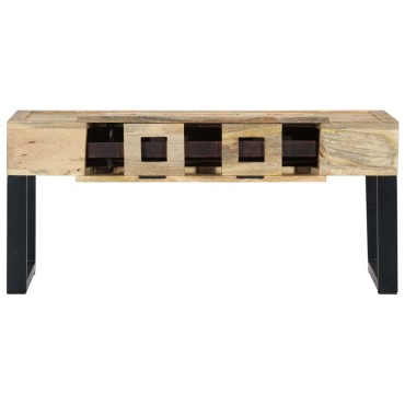 vidaXL Τραπέζι Σαλονιού Στιλ Κασέτας 100x52x45cm Μασίφ Ξύλο Μάνγκο 1 τεμ.