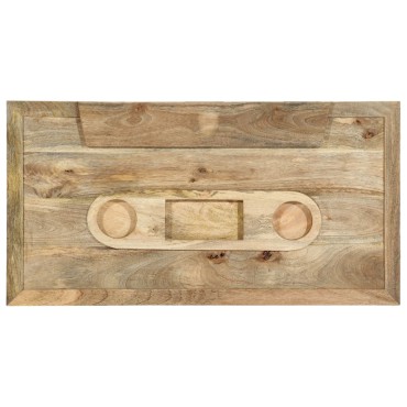 vidaXL Τραπέζι Σαλονιού Στιλ Κασέτας 100x52x45cm Μασίφ Ξύλο Μάνγκο 1 τεμ.