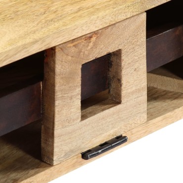 vidaXL Τραπέζι Σαλονιού Στιλ Κασέτας 100x52x45cm Μασίφ Ξύλο Μάνγκο 1 τεμ.