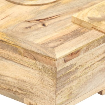 vidaXL Τραπέζι Σαλονιού Στιλ Κασέτας 100x52x45cm Μασίφ Ξύλο Μάνγκο 1 τεμ.