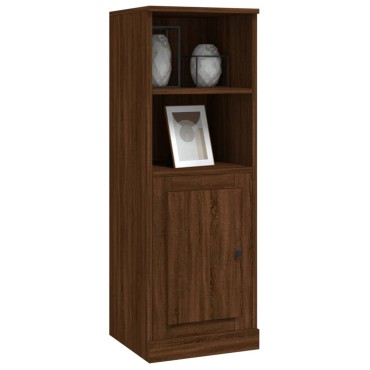 vidaXL Ντουλάπι Καφέ δρυς 36x35,5x103,5cm από Επεξεργασμένο Ξύλο 1 τεμ.