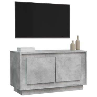vidaXL Έπιπλο Τηλεόρασης Γκρι Σκυρ. 80x35x45cm Επεξ. Ξύλο