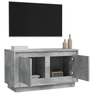 vidaXL Έπιπλο Τηλεόρασης Γκρι Σκυρ. 80x35x45cm Επεξ. Ξύλο