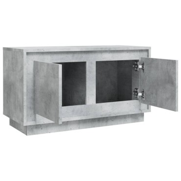 vidaXL Έπιπλο Τηλεόρασης Γκρι Σκυρ. 80x35x45cm Επεξ. Ξύλο