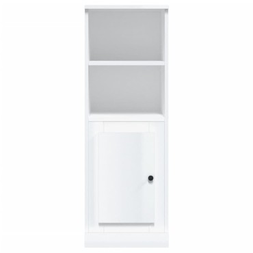 vidaXL Ντουλάπι Γυαλιστερό λευκό 36x35,5x103,5 από Επεξεργασμένο Ξύλο 36x35,5x103,5cm 1 τεμ.