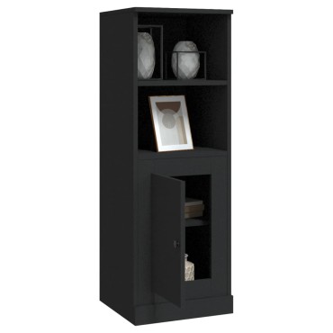 vidaXL Ντουλάπι Μαύρο 36x35,5x103,5cm από Επεξεργασμένο Ξύλο 1 τεμ.