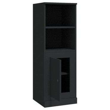 vidaXL Ντουλάπι Μαύρο 36x35,5x103,5cm από Επεξεργασμένο Ξύλο 1 τεμ.