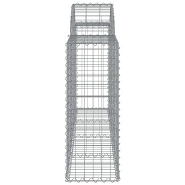 vidaXL Συρματοκιβώτια Τοξωτά 40 τεμ. 200x30x80/100 εκ. Γαλβαν. Ατσάλι