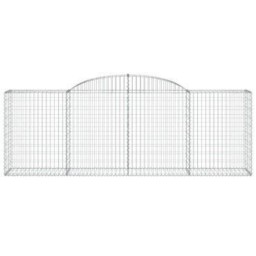 vidaXL Συρματοκιβώτιο Τοξωτό 300x50x100/120εκ. από Γαλβανισμένο Χάλυβα