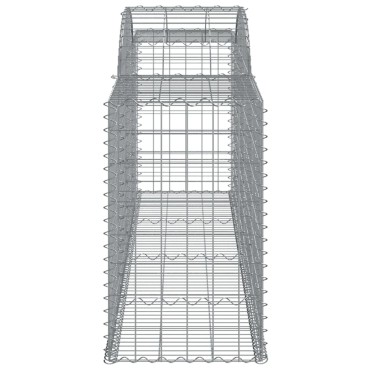 vidaXL Συρματοκιβώτιο Τοξωτό 300x50x80/100εκ. από Γαλβανισμένο Χάλυβα
