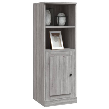 vidaXL Ντουλάπι Γκρι sonoma 36x35,5x103,5cm από Επεξεργασμένο Ξύλο 1 τεμ.