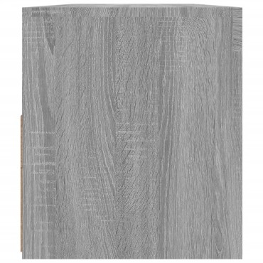vidaXL Έπιπλο Τηλεόρασης με LED Γκρι Sonoma 90x35x40cm
