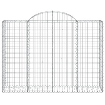vidaXL Συρματοκιβώτια Τοξωτά 20 τεμ. 200x50x140/160 εκ. Γαλβαν. Ατσάλι