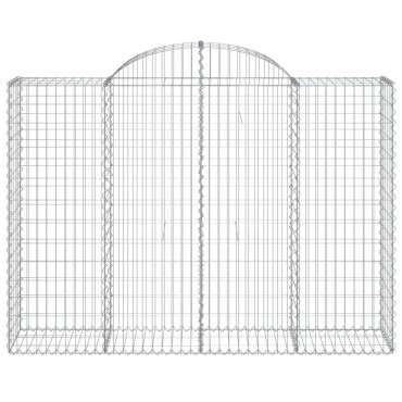 vidaXL Συρματοκιβώτια Τοξωτά 25 τεμ. 200x50x140/160 εκ. Γαλβαν. Ατσάλι