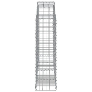 vidaXL Συρματοκιβώτια Τοξωτά 25 τεμ. 200x50x140/160 εκ. Γαλβαν. Ατσάλι