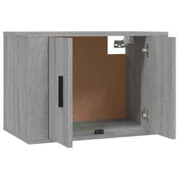 vidaXL Έπιπλα Τηλεόρασης Επιτοίχια 2 τεμ. Γκρι Sonoma 57x34,5x40cm