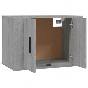 vidaXL Έπιπλα Τηλεόρασης Επιτοίχια 3 τεμ. Γκρι Sonoma 57x34,5x40cm