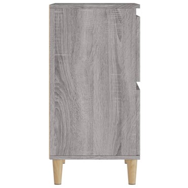 vidaXL Ντουλάπι 2 τεμ. Γκρι Sonoma 60x35x70cm από Επεξεργασμένο Ξύλο