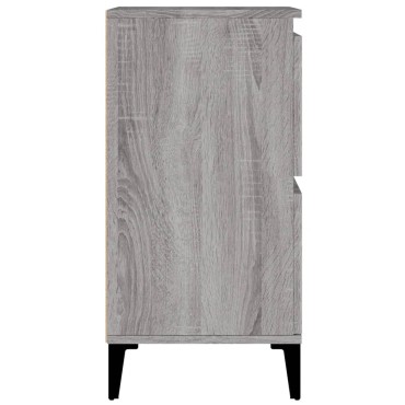 vidaXL Ντουλάπι 3 τεμ. Γκρι Sonoma 60x35x70cm από Επεξεργασμένο Ξύλο