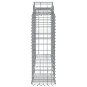 vidaXL Συρματοκιβώτια Τοξωτά 11 τεμ. 200x50x120/140 εκ. Γαλβαν. Ατσάλι