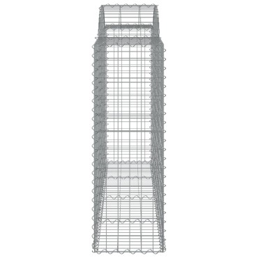 vidaXL Συρματοκιβώτια Τοξωτά 30 τεμ. 200x50x120/140 εκ. Γαλβαν. Ατσάλι