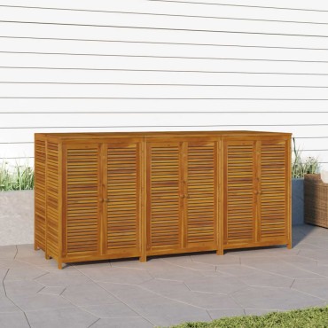 vidaXL Μπαούλο Αποθήκευσης Κήπου 210x87x104cm από Μασίφ Ξύλο Ακακίας 1 τεμ.