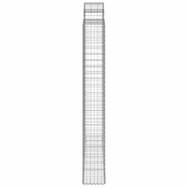 vidaXL Συρματοκιβώτια Τοξωτά 5 τεμ. 200x30x220/240 εκ. Γαλβαν. Ατσάλι