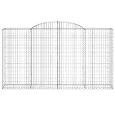 vidaXL Συρματοκιβώτια Τοξωτά 7 τεμ. 300x50x160/1800 εκ. Γαλβαν. Ατσάλι
